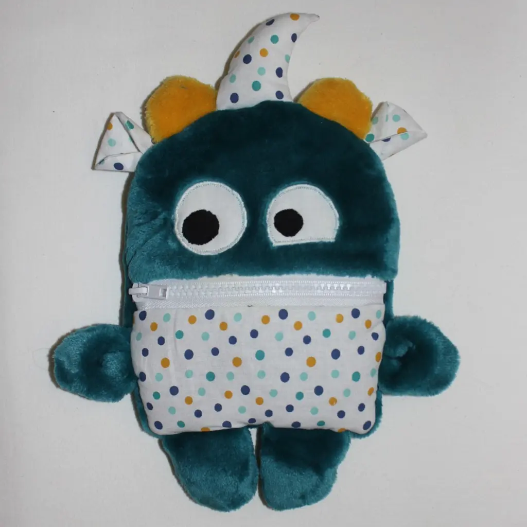 doudou monstre croque tracas mange soucis rigolo enfant cadeau couture fait main