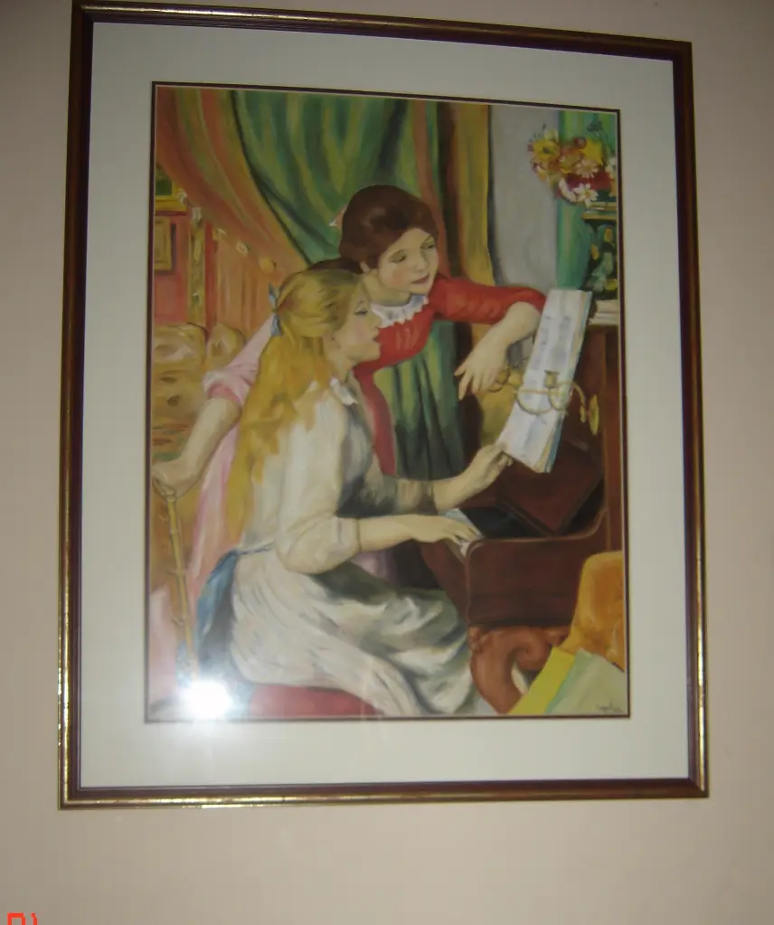 reproduction renoir jeunes filles au piano pastel sec atelier so creativ