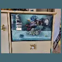 meuble peint peintre sur meuble atelier so creativ commode bord de mer plage vague resine signature aquarium 5.webp