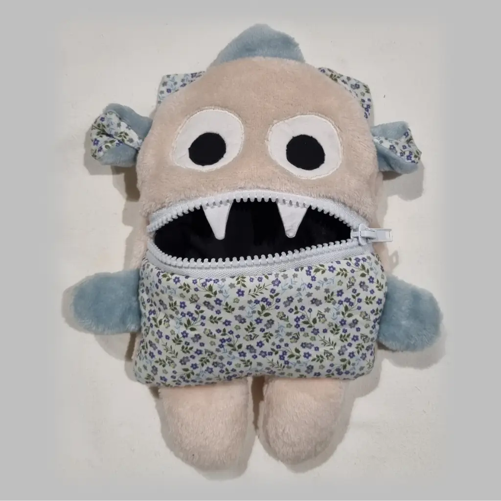 doudou monstre croque tracas mange soucis rigolo enfant cadeau couture fait main