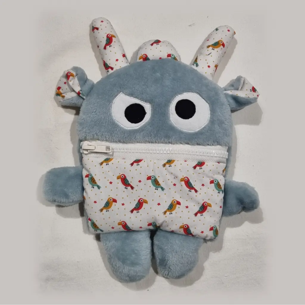 doudou monstre croque tracas mange soucis rigolo enfant cadeau couture fait main