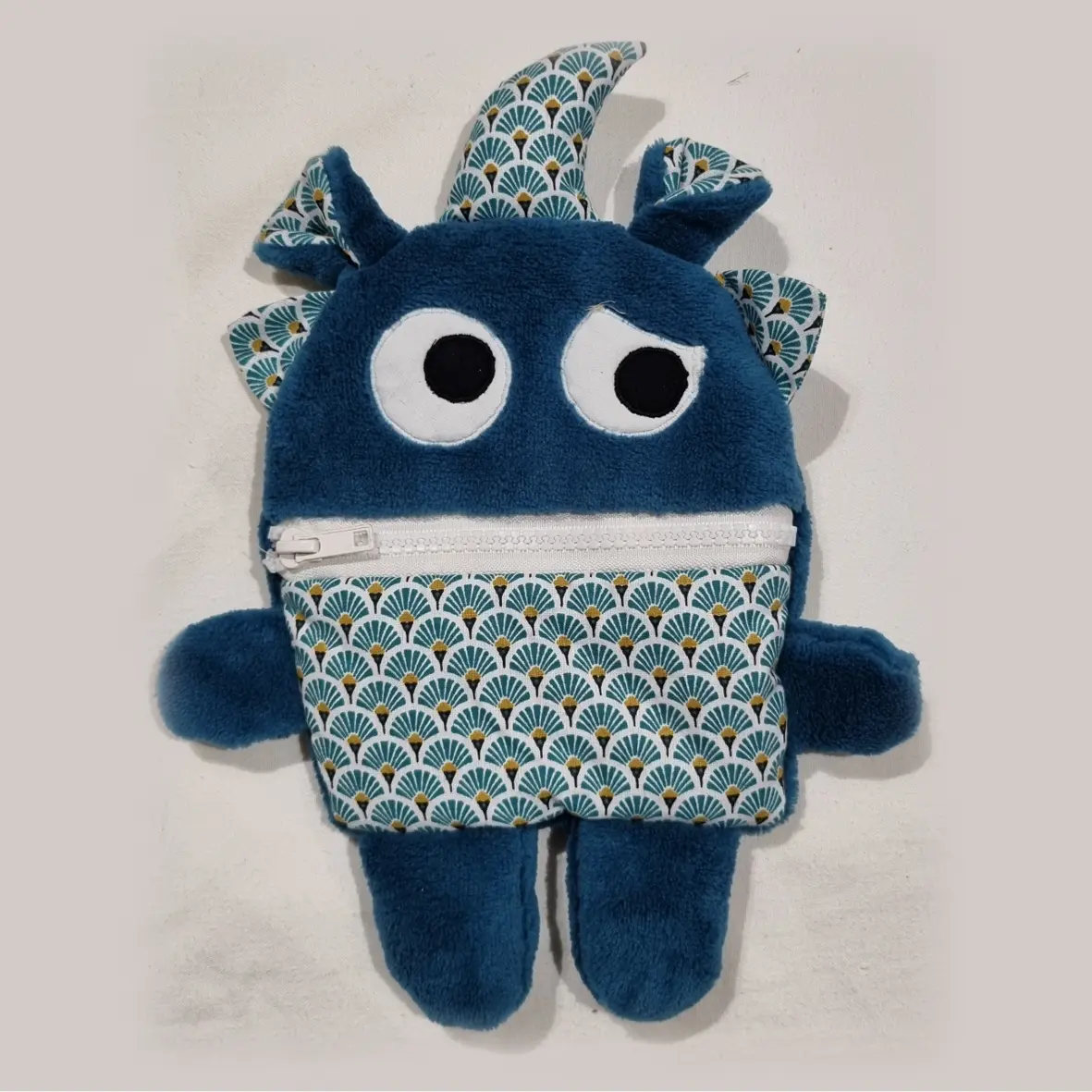 doudou monstre croque tracas mange soucis rigolo enfant cadeau couture fait main