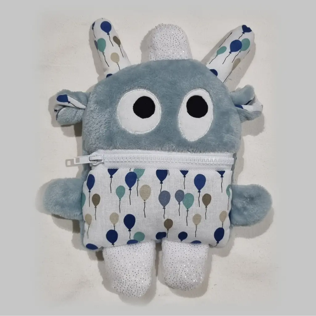 doudou monstre croque tracas mange soucis rigolo enfant cadeau couture fait main