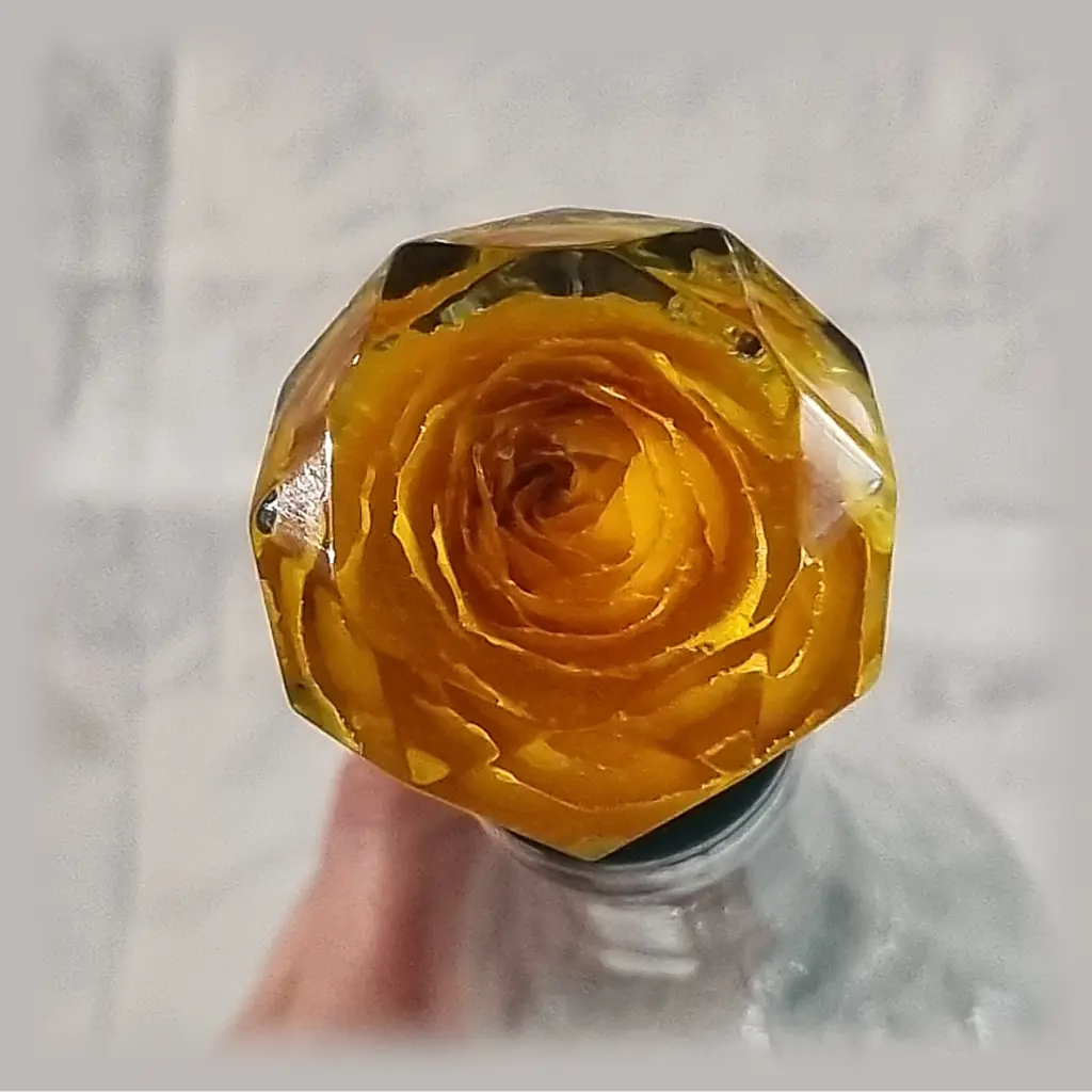 bouchon bouteille vin résine fleur cadeau 95-3.webp