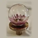 Furniture Knob - Purple Daisy