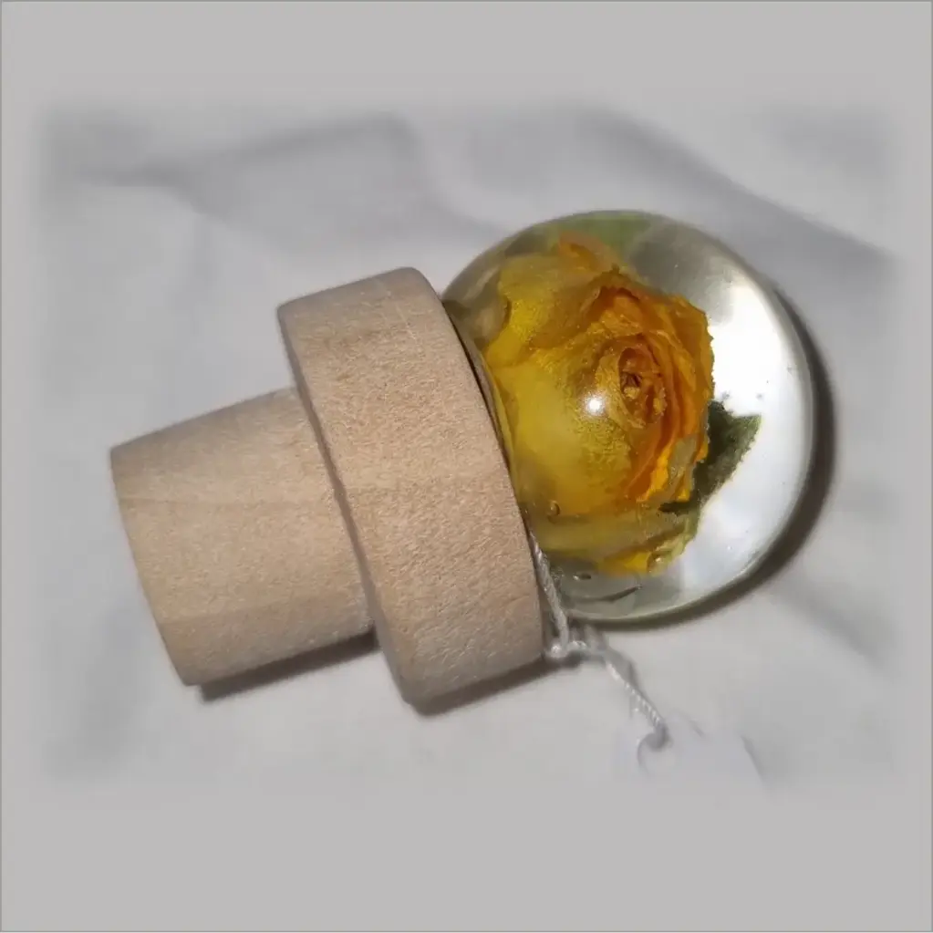 Furniture Knob - Yellow Rose