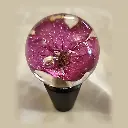 Furniture Knob - Purple Flower