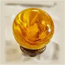 Furniture knob - Yellow rose