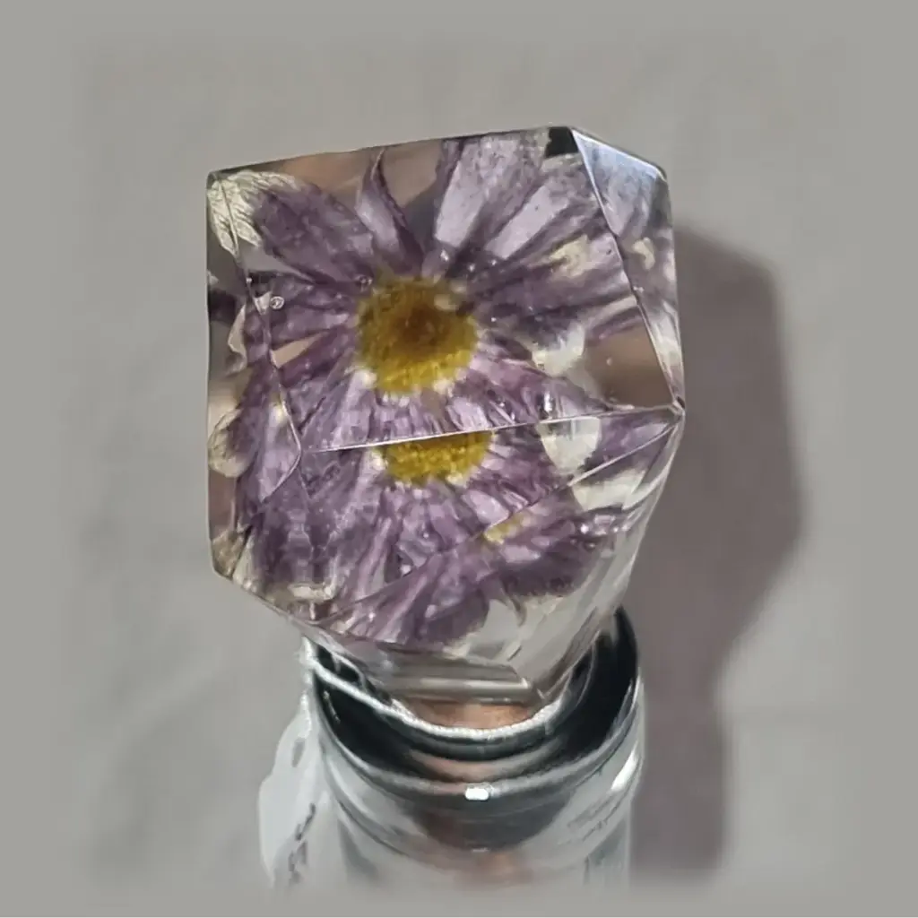 Bouchon diamant - Marguerite mauve