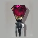 Bouchon diamant - Rose rouge