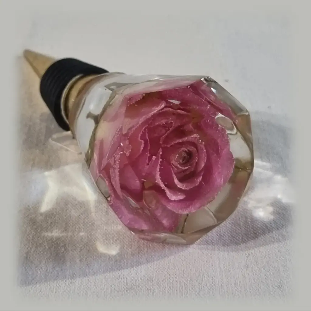 Bouchon diamant - Rose rose