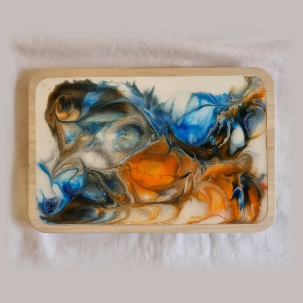 Plateau Resin Art - Fire & ice