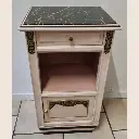 Black, pink & gold bedside table