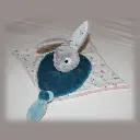 Doudou Lapin Bleu & Rose