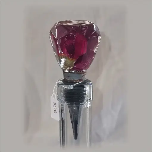 [B16] Bouchon diamant - Rose rouge