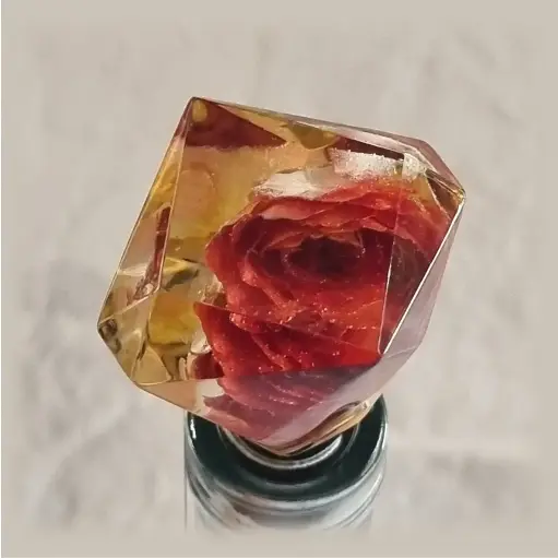 [B38] Bouchon diamant - Rose orange